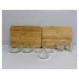 Cutting Boards, Glass Bowls