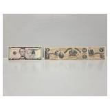 Confederate Currency($50, $5), 2021 $5 Star Note