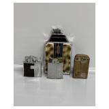 Cigarette Case W/Lighter & 3 Lighters