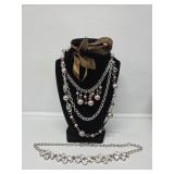 Silver Tone Necklaces(2)