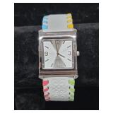 Avon Quartz Multicolor Whipstitch Cuff Watch