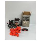 Deluxe 1HP Router, Router Bit Sharpener, Hex Keys