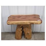 Live Edge Wooden Side Table
