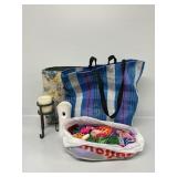 Needlecraft Yarn, Battery Opt Candle W/ Stand