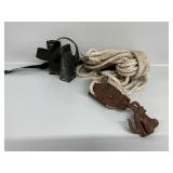Durbin Durco Block & Tackle Set W/Iron Pulley