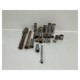 Ratchet Wrench, Extension Bars, Sockets