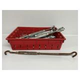 Turnbuckles, Nail Puller In A Plastic Crate