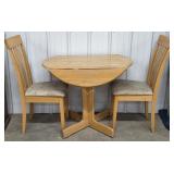 Wooden Table with 2 Wooden Chairs