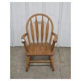 Child Sized Wooden Rocking Chair