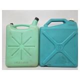 2 Water Containers 5 & 6 Gallon
