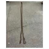16 Ft Metal Chain W/Hooks