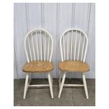 2 Wooden Chairs