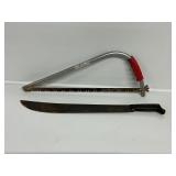 Machete & Bow Saw