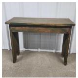 Used Blue Tarp 7'x9' & Wood Bench for 1