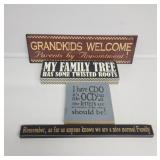 Wall Decor With Sayings.