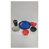 Glass & Plastic Ashtrays, Butt Bucket