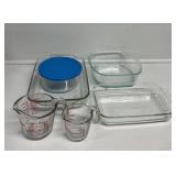 Casserole Dishes(2), Measuring Cups(2)
