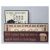 Dog Quote Wall Art(2), Beer Wall Art