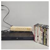 Powerstrip, LG Blue Ray Player & DVD's