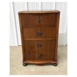 2 Drawer Wooden Dresser with Lift Up Top