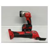 Milwaukee Battery Operated Light and Multi-Tool