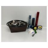 Flashlights,  Tape Measures, Cords