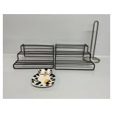 Spice Rack(2) Spoon Rest, Paper Towel Holder