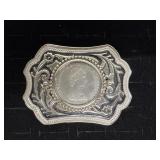1980 Queen Mother Birthday 25 PenceCoin BeltBuckle