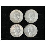 (1) 1963 & (3) 1964 Silver Quarters