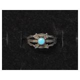 Vintage Native American Sterling Silver Crossed