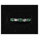 Marquis Cut Glass Gems .925 Sterling Silver