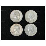 (1) 1963 & (3) 1964 Silver Quarters