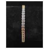 14Kt Heart Chain Bracelet