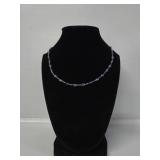 .925 Natural Kyanite Beaded Necklace