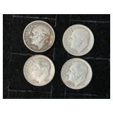 (4) Mercury Dimes