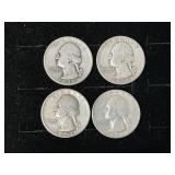 (1)1951,(2) 1954, (1)1959 Silver Quarters
