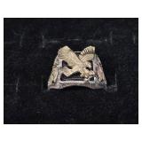 Black Hills Gold Onyx Eagle Ring