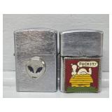 Alien Emblem Lighter, Snoopy 'F**k It' Lighter