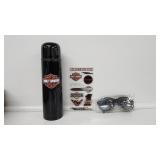 Harley Davidson Motor Cycles Stickers, Thermos,