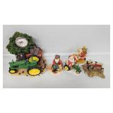 Santa Riding John Deere, Ford Dear Grandpa , J