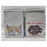 Zippo With Fisherman Lighter, Zippo San F