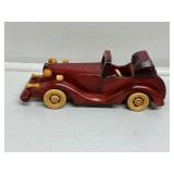 Handcrafted Wooden Roadster Model Car