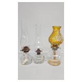 Glass Oil Lamps (3)