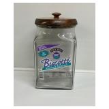 Biscotti Glass Jar
