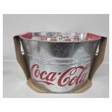 Coca-Cola Party Tub with 12 Bottles of Coke
