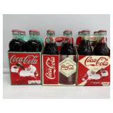 Coca-Cola Commemorative 4Pk Glass Bottles 3 Sets