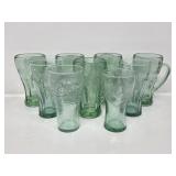 Coca-Cola Handled Glasses(5), Coca-Cola Ribbed