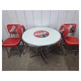 Vintage Coca~Cola Round Table and (4) Chairs