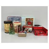 Coca-Cola Tin (5) Santa Coasters
