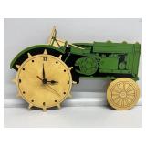 Wooden Tractor -Shaped Tabletop Clock